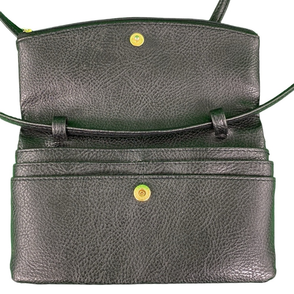 PG Sport Black Faux Leather Crossbody Bag - Picture 7 of 17